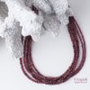Minimalist handcrafted Multi Rhodolite Garnet Sterling Silver Necklace special ocassion jewelry fall/ winter collection