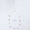 Elegant minimalist artisan Tundra Sapphire Pear Briolette Sterling Silver Necklace bridal jewelry