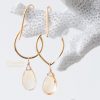 Gorgeous stylish jewelry handcrafted Warm Honey Citrine Faceted Pear Gold Earrings fall/winter collection