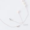 elegant feminine fall/winter White Freshwater Pearls Sterling Silver Artisan  Necklace