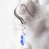 Beautiful bridal special moments ocassions artisan Angie K Crystal AB Briolette Sterling Silver Earrings Made With Swarovski Crystals