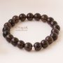handcrafted beautiful unisex strech bracelet with smoky quartz everyday jewelry gift father mother
