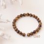 beautiful gemstone silver man men jewellery Tiger Eye Unisex Stretch Bracelet